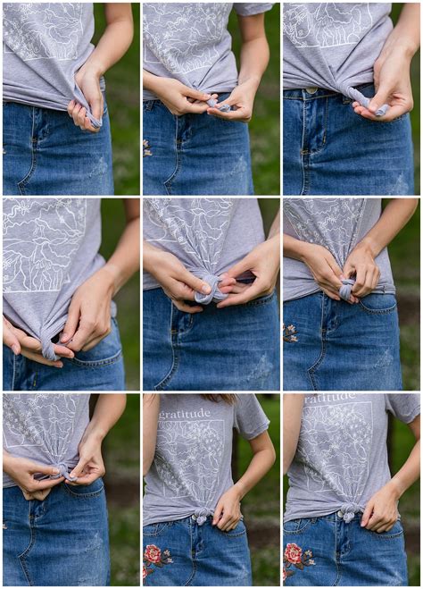 ways to tie t shirts.